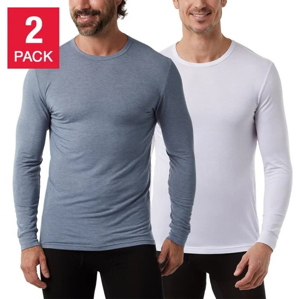 32 Degrees Men's Heat Tee, 2-pack